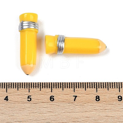 Pencil Resin Cabochons RESI-Q014-06G-1