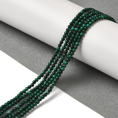 Natural Malachite Beads Strands G-B090-A06-01-1