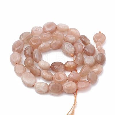 Natural Sunstone Beads Strands X-G-S331-8x10-011-1