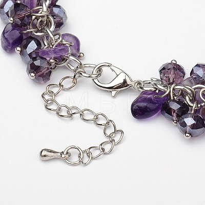 Trendy Women's Gemstone Bracelets BJEW-JB01569-02-1