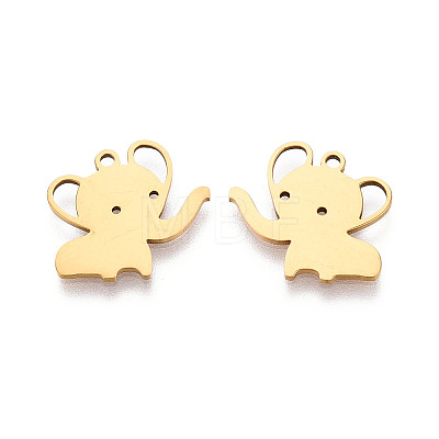 201 Stainless Steel Pendants STAS-T073-39G-1