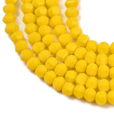 Opaque Glass Beads Strands GLAA-G125-01C-03-1