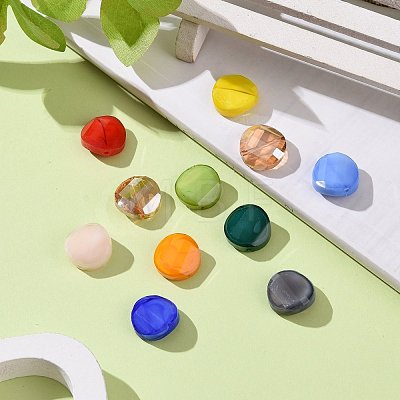 Imitation Jade Glass Beads GLAA-WH0029-03-1