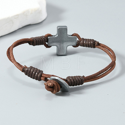 Minimalist Alloy Cross Link Bracelets FS-WG2B765-01-1