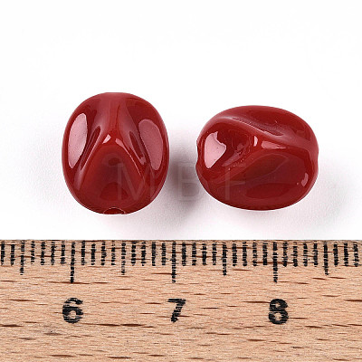 Opaque Acrylic Beads SACR-T017-34A-1