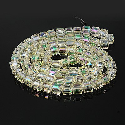 Electorplated Glass Beads EGLA-E006-2A-1