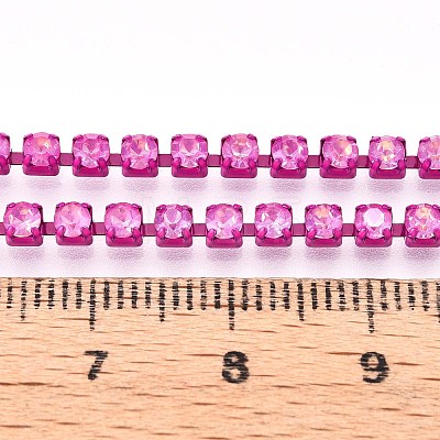 Iron Rhinestone Cup Chains CH-T006-05B-06-1