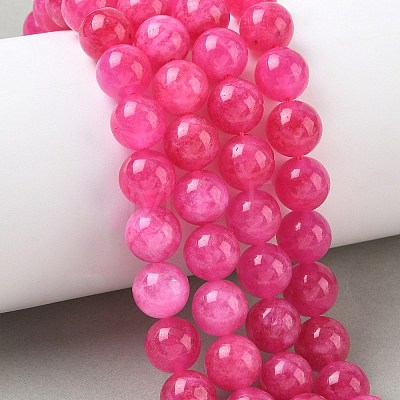 Dyed Natural Malaysia Jade Beads Strands G-G021-02C-24-1