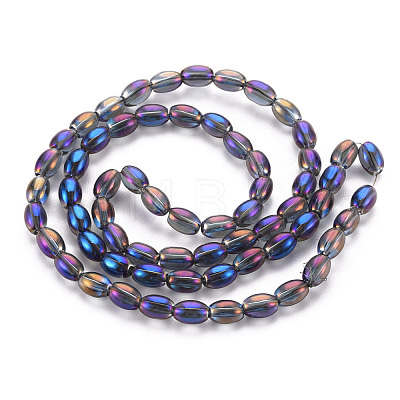 Electroplate Glass Beads Strands EGLA-T020-11-1