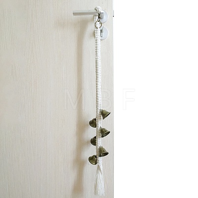 Cotton Handwoven Dog Hanging Doorbell with 6 Extra Loud Bells for Dog Potty Training PW-WG8A03F-01-1