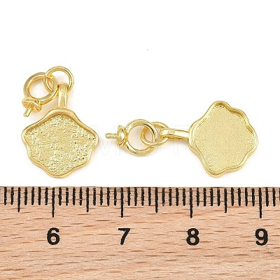 Brass Pendant Cabochon Settings KK-CBA6A75-40G-1
