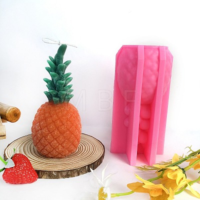 3D Pineapple DIY Silicone Candle Molds PW-WG80681-01-1