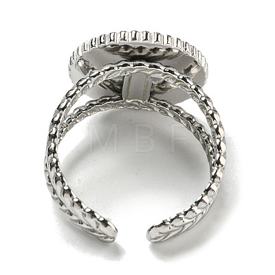 304 Stainless Steel Open Cuff Rings RJEW-C079-17P-01-1