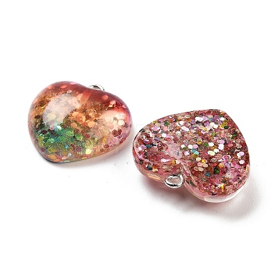 Transparent Resin Pendants RESI-G101-04-1