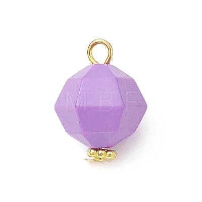 Alloy with Faceted Acrylic Beads Pendants PALLOY-JF02096-1