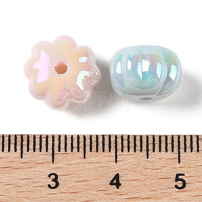 Opaque Acrylic Beads OACR-G035-01-1