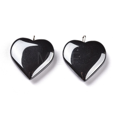 Non-magnetic Synthetic Hematite Pendants G-K225-09B-1
