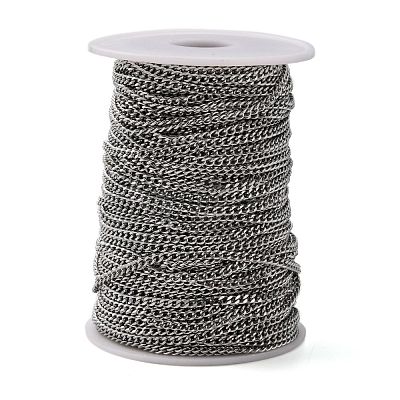 304 Stainless Steel Curb Chains CHS-R009-02-1