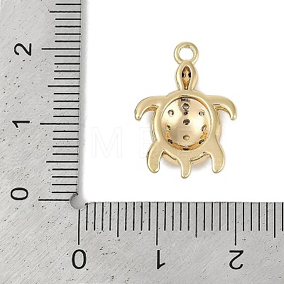 Brass Micro Pave Cubic Zirconia Pendants KK-I719-33G-1