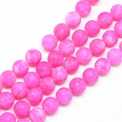 Natural White Jade Bead Strands G-R297-10mm-55-1