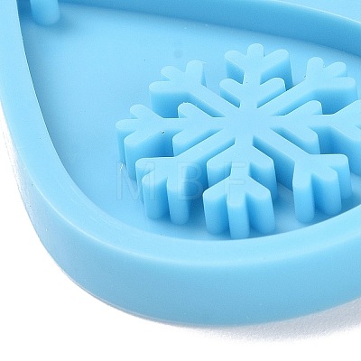 DIY Teardrop with Snowflake Pendants Silicone Molds DIY-D060-27-1