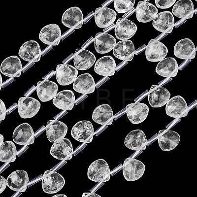 Natural Quartz Crystal Beads Strands G-L654-L04-01-1