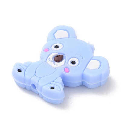 Koala Silicone Beads SIL-WH0002-80F-1