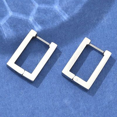 Non-Tarnish 304 Stainless Steel Huggie Hoop Earrings STAS-R115-21P-1