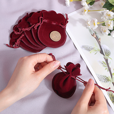 20Pcs Gourd Velvet Drawstring Bags TP-BBC0001-07A-05-1