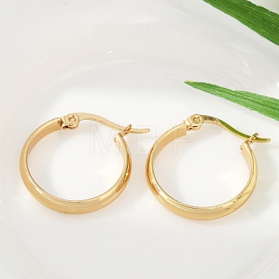 201 Stainless Steel Hoop Earrings EJEW-Q026-17G-A-1