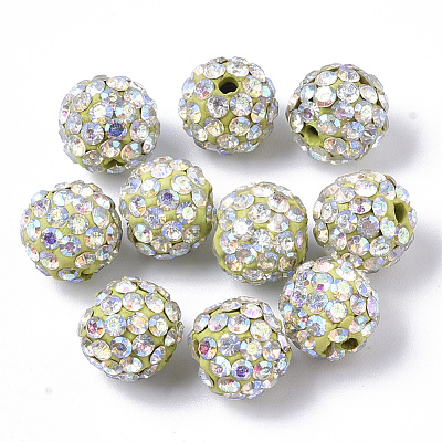 Pave Disco Ball Beads RB-T017-04-05-1