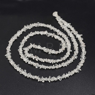 Chips Natural Quartz Crystal Beads Strands G-N0164-30-1
