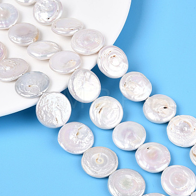 Natural Baroque Keshi Pearl Beads Strands PEAR-S018-20B-1