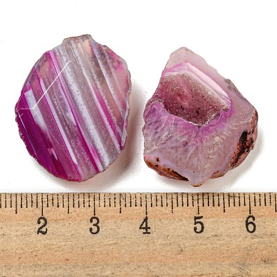 Dyed Natural Druzy Agate Beads G-G123-09-1