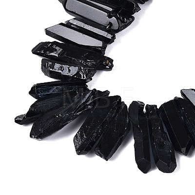 Spray Painted Natural Quartz Crystal Points Beads Strands G-Q610-01A-1