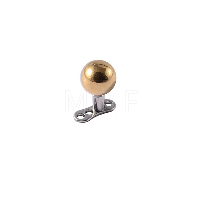 Stainless Steel Round Ball Dermal Anchor Base/Top for Women Men WGB1D88-05-1