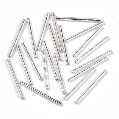 Electroplate Glass Bugle Beads SEED-S043-02A-02-1
