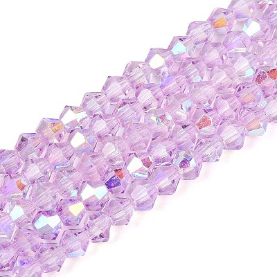 Transparent Glass Beads Strands EGLA-N021-4mm-M-1