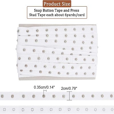 Clasps and Eye Cotton Tape Trim DIY-WH0304-236B-1