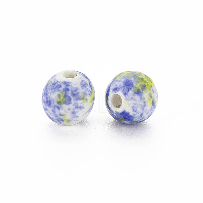 Handmade Porcelain Beads X-PORC-Q197-12mm-04-1