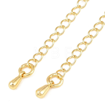 Brass Curb Chain Extender KK-L265-03G-1
