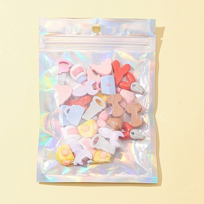 32Pcs 8 Styles Tool Theme Opaque Resin Cabochons CRES-FS0001-04-1