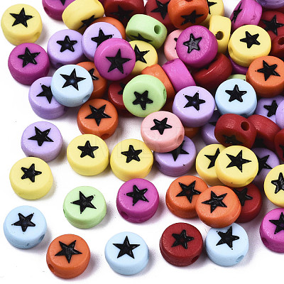 Opaque Acrylic Beads MACR-N008-32-1