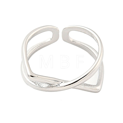 Brass Open Cuff Ring RJEW-M175-01P-1