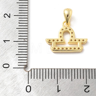 925 Sterling Silver Micro Pave Clear Cubic Zirconia Pendants LS-STER-Z012-06G-12-1