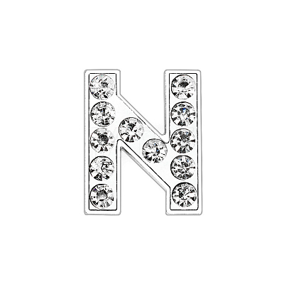 Eco-Friendly Zinc Alloy Slide Charms ALRI-WH0001-01P-N-1