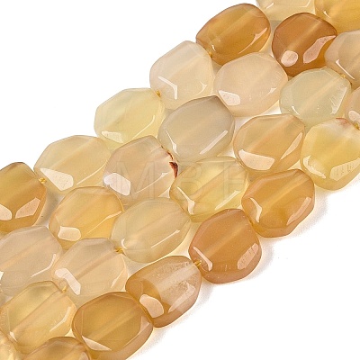 Dyed & Heated Natural Agate Beads Strands G-N359-15A-06-1