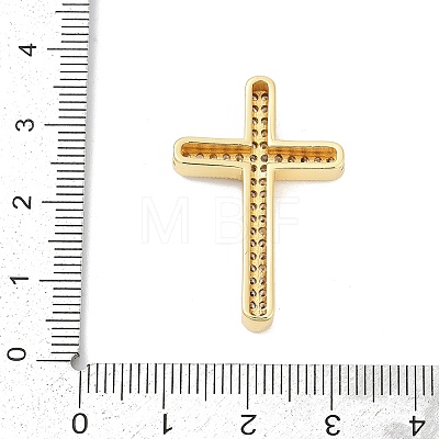 Brass Micro Pave Cubic Zirconia Beads KK-H203-11A-G-1