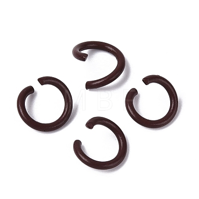 Spray Painted Iron Open Jump Rings IFIN-T017-04B-02-1