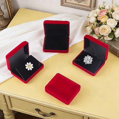 Flocking Jewelry Boxes for Badge CON-WH0112-067C-1